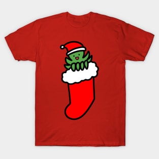 Christmas Stocking Octopus T-Shirt